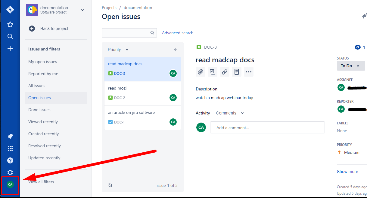 how to add a user account to jira