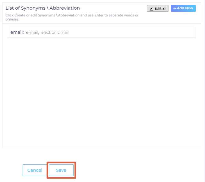 Creating a Synonym for a Salesforce Service